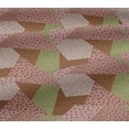 thumbnail image 5 of oneOone Viscose Jersey Pink Salmon Fabric Triangle Geometric Sewing Craft Projects Fabric Prints By Yard 60 Inch Wide, 5 of 5