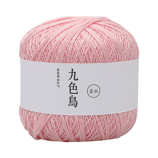 Rbaofujie Lace Thread DIY Woven Cotton Mercerized Baby Fine Cotton Thread Crochet Yarn