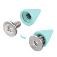 thumbnail image 4 of Unique Bargains 50 Sets Cone Spikes Studs 7x10mm Studs and Spike Screw Back Rivet Green, 4 of 4