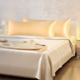 thumbnail image 2 of PiccoCasa Satin Body Pillowcases 2 Pcs Soft with Zipper Closure Gold 20"x54", 2 of 7