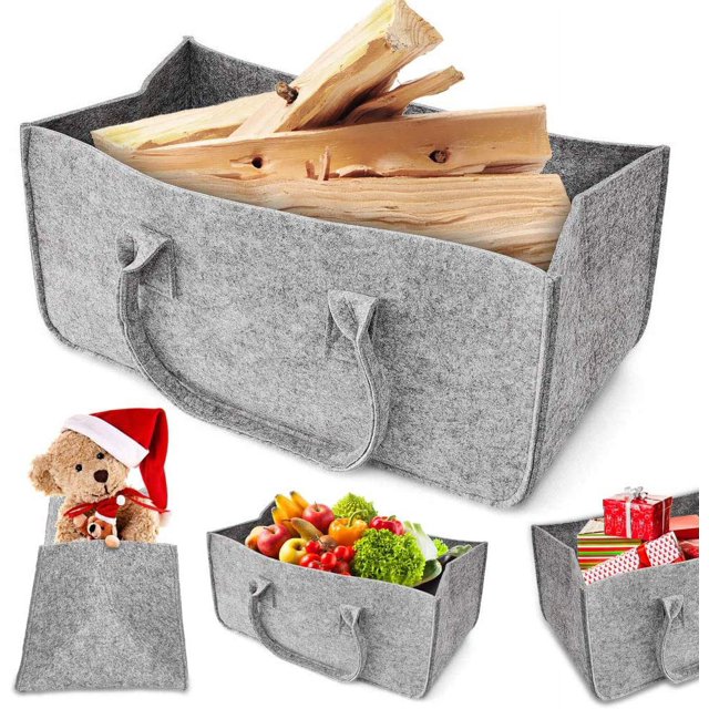 Storage Baskets Felt Foldable Drawer Organizer Bins Cube Shelf Small Basket Box