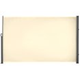 thumbnail image 1 of Outsunny 118" x 71" Retractable Side Awning Folding Privacy Screen Cream, 1 of 10