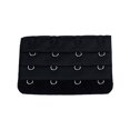 thumbnail image 1 of Baohd Extension Strap Bra Extenders Buckle 4 Hook Breathable Practical Accessories Adjustable Replacement 3 Rows Underwear black, 1 of 5