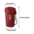 thumbnail image 2 of Vaidha Tasse à Café Vintage Intelligente Doublée en Acier Inoxydable de Qualité Alimentaire 316 Tasse Isolée Tasse de Sport, 2 of 6