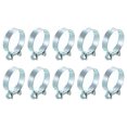 thumbnail image 1 of Unique Bargains 10Pack Mini Fuel Line Pipe Hose Clamp Clip, Adjustable 30-32mm, Zinc Plated, 1 of 5