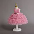 thumbnail image 4 of WEAIXIMIUNG Robes pour Enfants 7-8 Jaune et Blanc Robe d'Enfant Robe Gonflée Robe de Fête d'Anniversaire et de Vacances pour Bébé Fille 2-3 Ans, 4 of 9