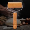 thumbnail image 4 of NIKOU Rolling Pin, Wooden Roller Baking Kitchen Utensils for Pastry Pie Pizza Dough Baker (Style 1), 4 of 8