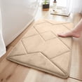 thumbnail image 1 of Boovnll Bathroom Water Absorbing Door Mat Convenient Machine Wash Lightweight Fabric Quick Water Absorption Non Slip Floor Mat, 1 of 6