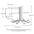 thumbnail image 1 of Punch-free Rotating Shelf Kitchen Cupboard Rack Spoon Shovel Hanging Hook Organizer Stainless Steel Kitchen Utensil Storage Rack Closet Clothes Hanger Holder, 1 of 9