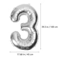 thumbnail image 2 of 1 Set Number Balloon 2023 New Year 40inch Balloon Party Decorative Balloons, 2 of 8