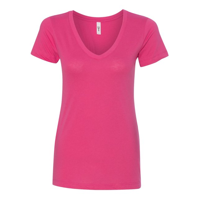 Next Level Womens Ideal V, XS, Raspberry
