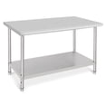 thumbnail image 1 of Stainless Steel Work Table - Heavy Duty Kitchen Prep Table Workbench, NSF Commercial Work Table with Adjustable Under Shelf, Food Prep Worktable for Hotel, Garage, Restaurant, Home - 48 x 30 Inch, 1 of 8