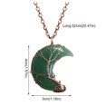 thumbnail image 3 of XZNGL Moon Safety Long Life Lock Necklace Fashionable silver Necklace, 3 of 9