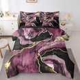 thumbnail image 1 of YST 7-Piece Marble Comforter Set, Modern Abstract Art Bedding, Full Size, Gold Metallic Accessories, 1 of 4
