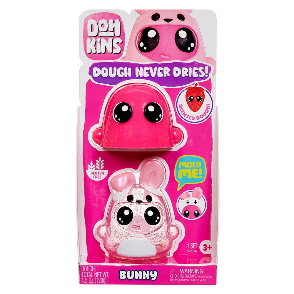 DohKins Bunny Single Pack Character - Dough Never Dries, Ages 2+