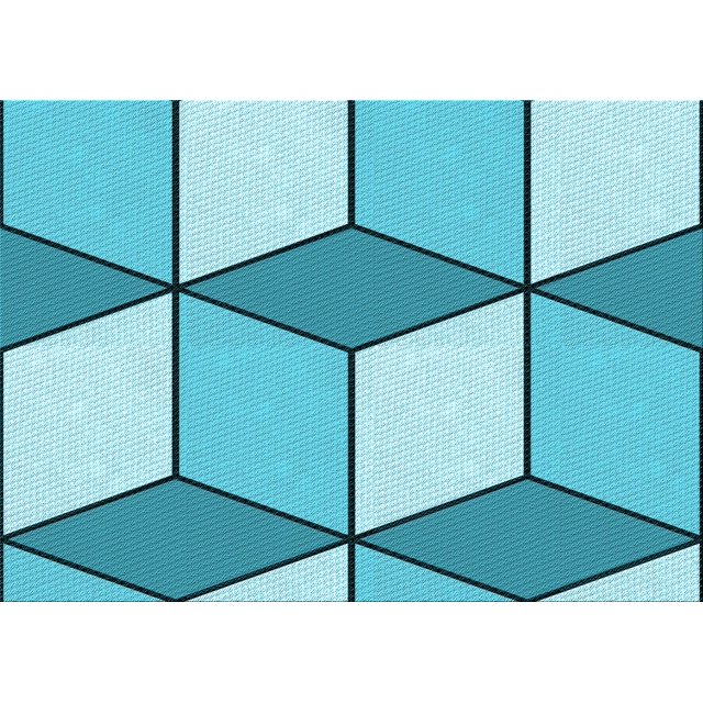 Ahgly Company Machine Washable Indoor Rectangle Transitional Light Sea Green Area Rugs, 5' x 8'