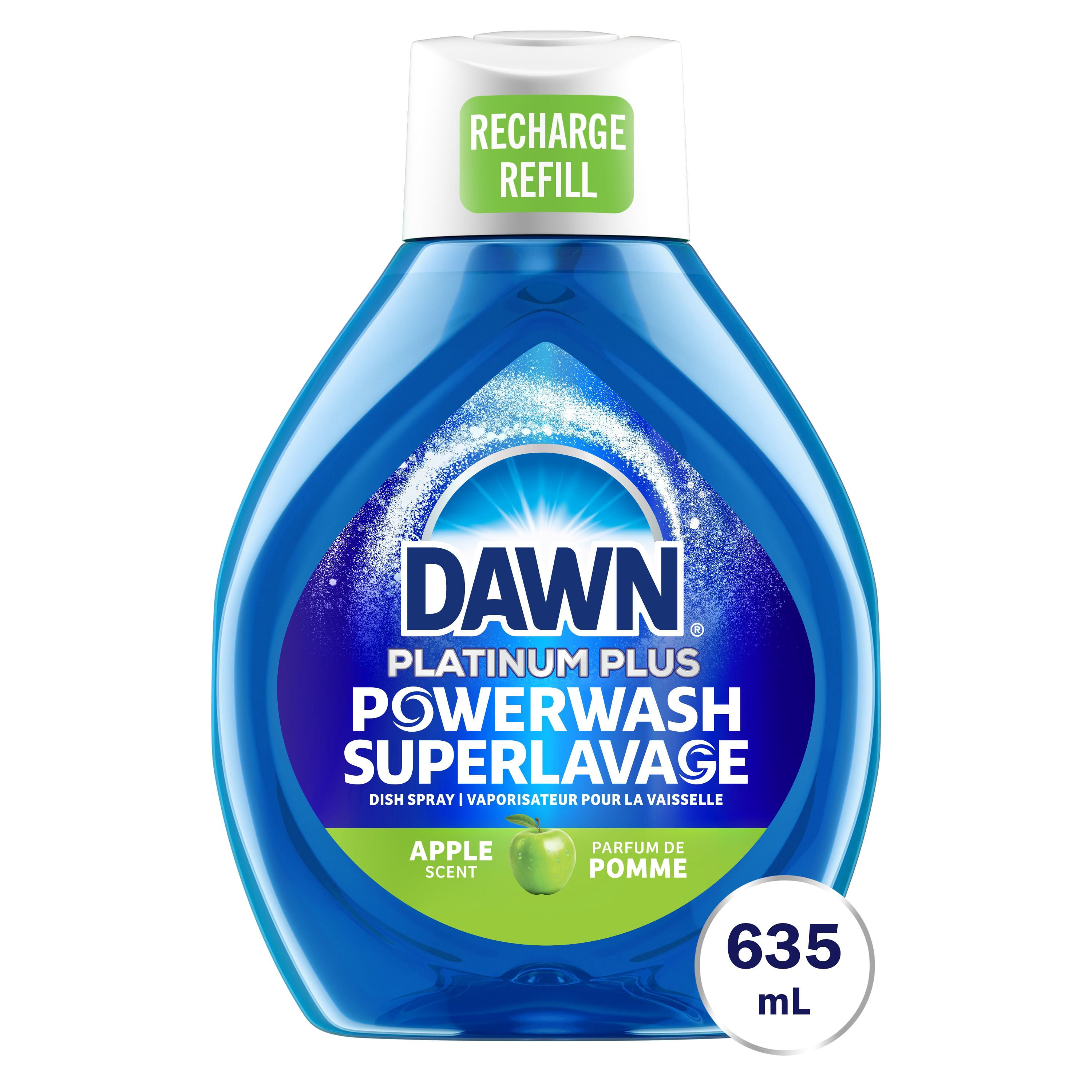 Dawn Platinum Plus Powerwash Dish Soap Spray Apple Scent, Kitchen Household EssentialsRefill Bottle
