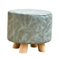 thumbnail image 3 of Lipstore Pouf Repose-Pieds Rond Petit Pouf Créatif pour Entrée Intérieure Chambre de Bébé Gris, 3 of 8