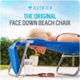 thumbnail image 3 of Ostrich South Beach Chair, Portable Outdoor Camping Pool Recliner w/ Carry Strap, Blue, 3 of 13