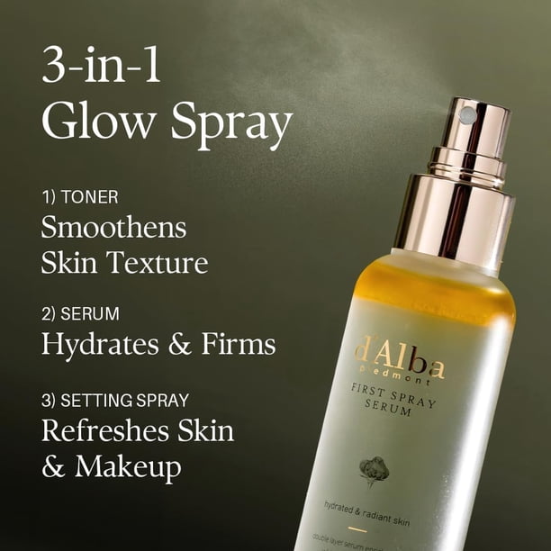 d'alba Piedmont Italian White Truffle First Spray Serum, Vegan