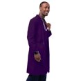 thumbnail image 3 of Adar Universal Unisex Lab Coats - Classic 39" Lab Coat - 803 - Purple - 40, 3 of 7
