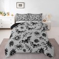 thumbnail image 2 of Erosebridal Cartoon Bat Comforter Sets Queen Size, Halloween Comforters & Duvets, Boho Botanical Decor, Reversible 3pcs, 2 of 8