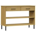 thumbnail image 3 of vidaXL Console Cabinet Buffet Storage with Metal Legs Solid Wood Pine OSLO, 3 of 6