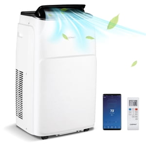 Costway 13,000 BTU portatif Air Conditionneur avec Cool, ventilateur, chauffage & Déshumidificateur