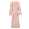 thumbnail image 3 of Gift TIMIFIS Pinks Mens Womens Robe Soft Plush Fleece Hooded Bathrobe, Full Length Long Warm Lounge Robe Spa Bath Robe with Hood pring/Summer, 3 of 6