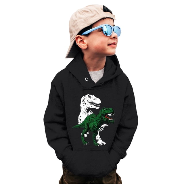 WEAIXIMIUNG Chandails Garçons Col Rond Camion Dinosaure Manches Longues Chandail Tops Tees