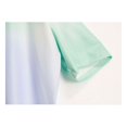 thumbnail image 3 of T-Shirt pour Femmes Teinté Causal Haut Court Col Rond T Manches Col Rond Chemisier, Vert, L, 3 of 9
