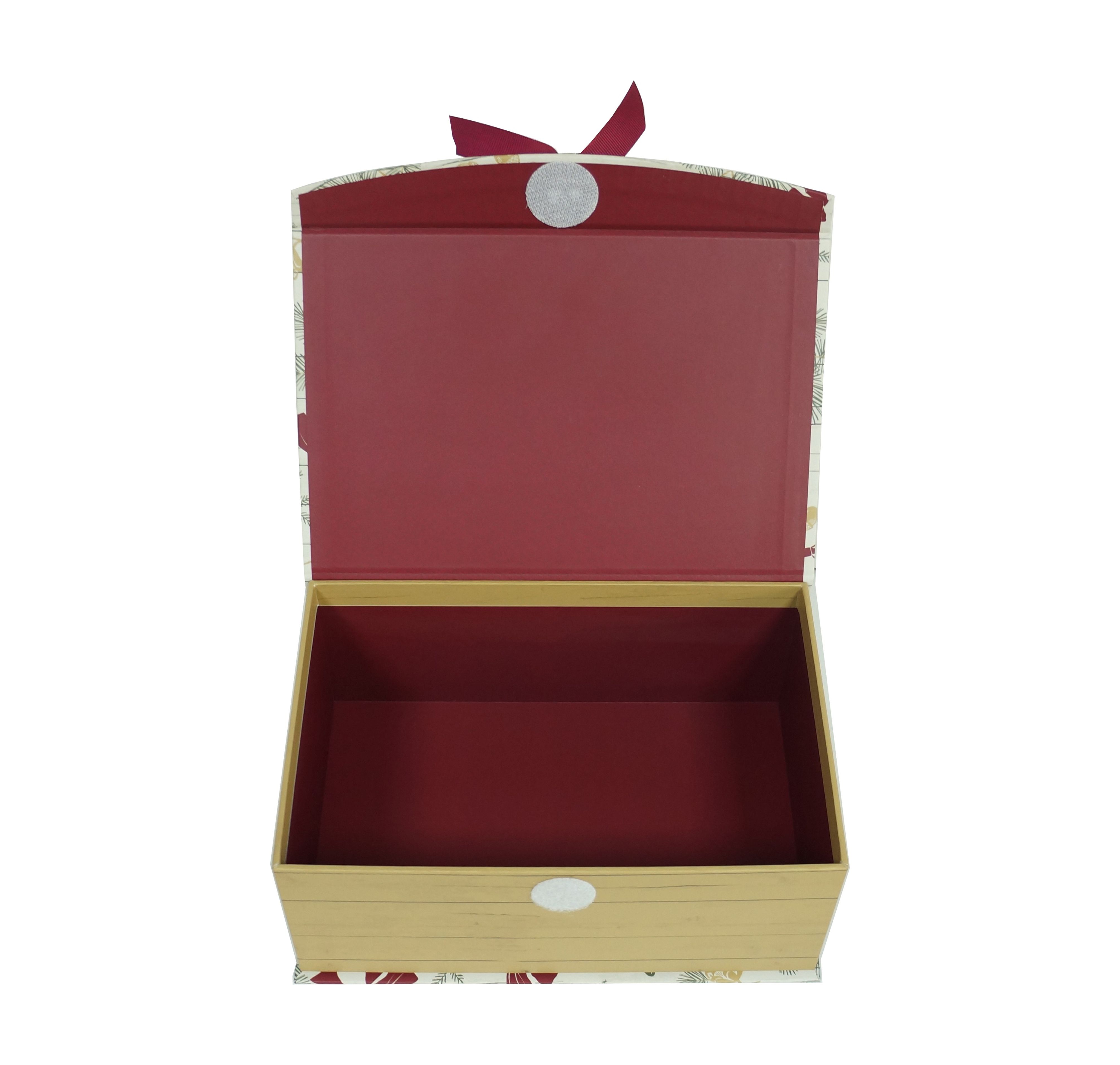 Grain Pinecone Christmas Small Decor Box,9 in x 6 in x 3.75 in,by Holiday Time
