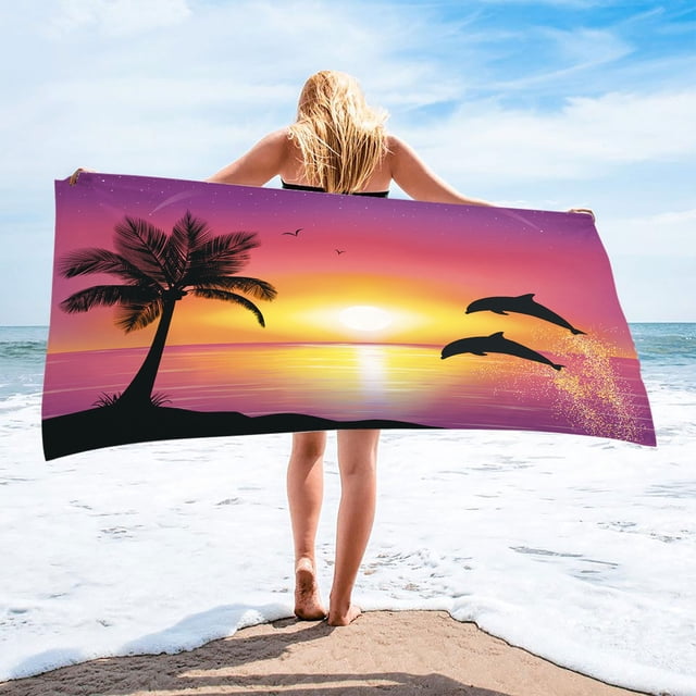RKSTN Beach Towel Lightweight Colorful Bath Towel Sandproof Beach Blanket Towel For Travel Swimming Pool 30x60 Inch Absorbent Quick Dry Towel for Swimmers Pool Sand Proof Beach Towels