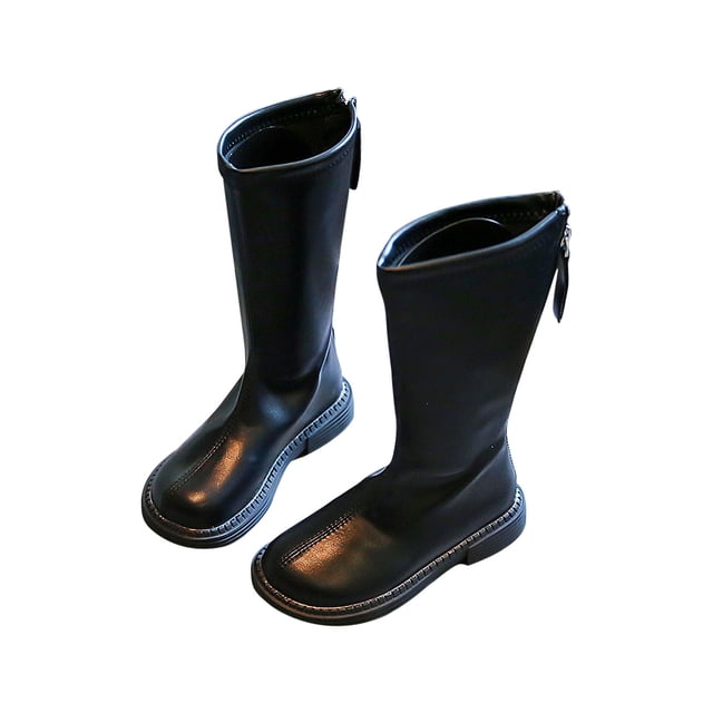 KIHOUT Girls Boots Fall/Winter New High Princess Long Fashion Children's Leather Boots
