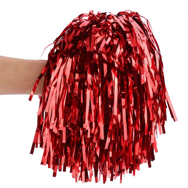 Cheerleading Pompon Cheerleading Pompon Cheer Pompon Cheer Utile Cheerleader Pompon Squad Accessoires de Danse de Fête Rouge