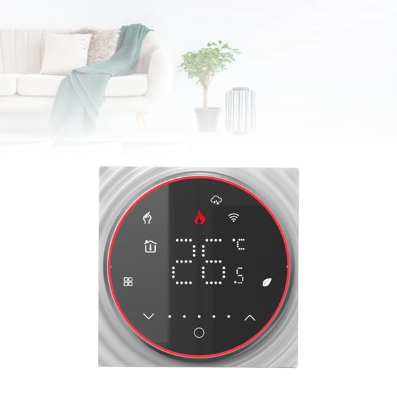 Smart Home Thermostat, LED Display  Control Programmable For All Installation Environments, 86mm Square Box