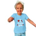 thumbnail image 2 of vdgthytj T-Shirts de la Saint-Valentin pour Tout-Petits Garçons Filles, Enfants, Col Rond Imprimé, Manches Courtes, Hauts, T-Shirt Graphique, Blouse, 2 of 6