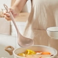 thumbnail image 1 of Kitchen Spatula, EDHITNR Non-Stick High Heat Resistant Soup Ladle, Food Grade Plastic Cooking Spoon for Stir Fry Easy Clean, Yellow, 1 of 6