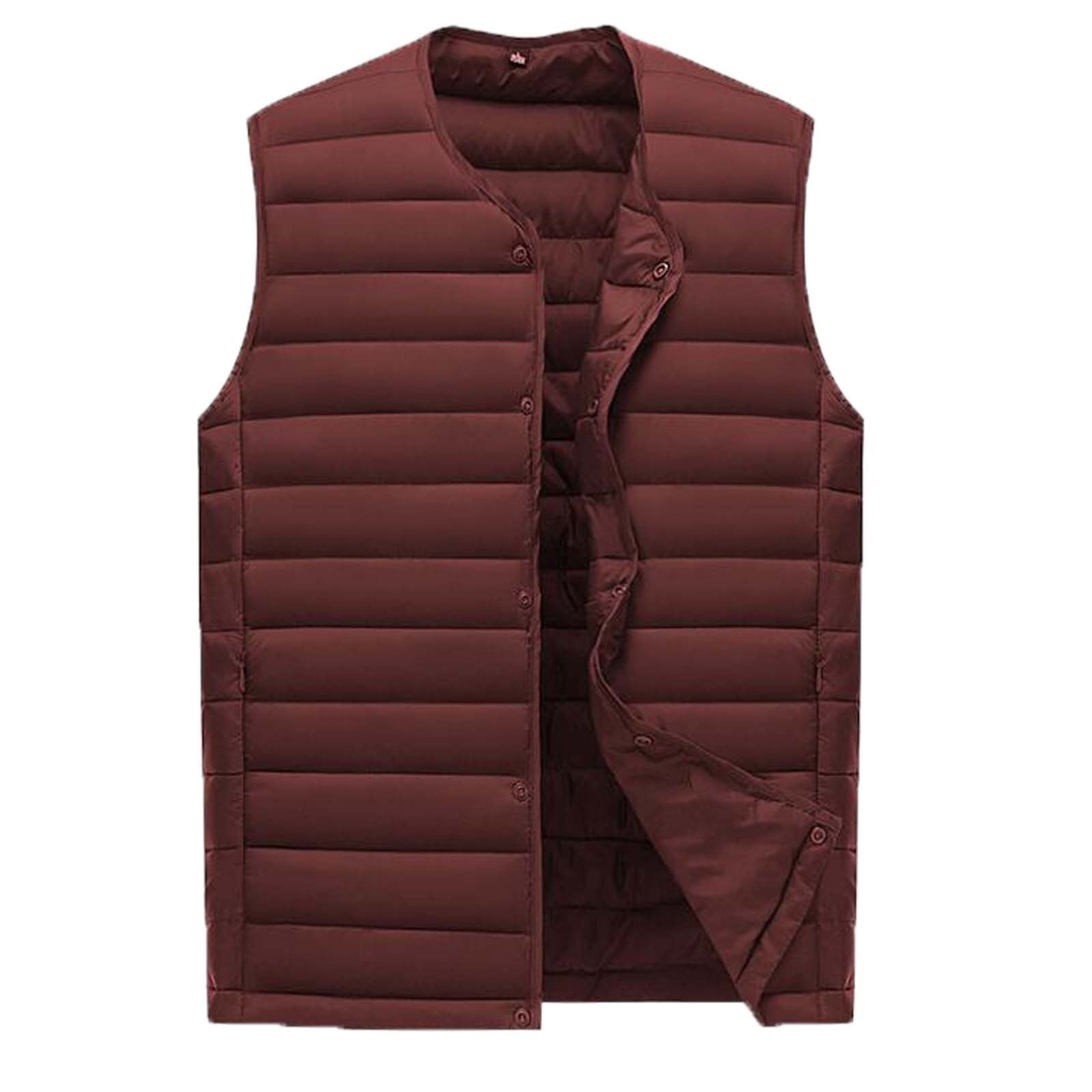 Men's Autumn Winter Fashion Keep Warm Waistcoat Vest Jacket Top Coat