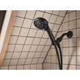 thumbnail image 4 of Moen Beric Robinet de Baignoire et Douche Moderne à Poignée Unique Noir Mat avec Valve de Douche Incluse 82775BL, 4 of 5