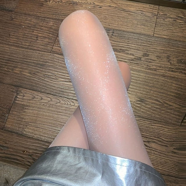 Women Stockings Shiny Pearlized High Elasticity Bare Leg Artifact Leg Naked Pantyhose Clubwear