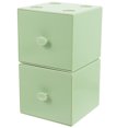 thumbnail image 1 of Miangastore Tiroirs Empilables Vert Pâle 2 Ensembles 3.7x3.6x3.3 Po, 1 of 8