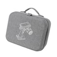 thumbnail image 4 of Bunblic RC Transmitter Carrying Bag Protector Smooth Zipper Sturdy Dustproof with Handle Long Trips Remote Controller Storage Case gray, 4 of 8