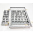 thumbnail image 2 of Lints Jewelry Organizer Large Capacity Storage Box Tray Necklace Rings Holder with Lid for Home Travel Multifunction Case Dark Blue, 2 of 9