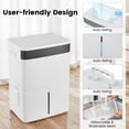 thumbnail image 2 of Costway 74 Pints Dehumidifier with 3-Color Indicator For Home  4500 Sq.Ft  Coverage Area, 2 of 10