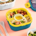 thumbnail image 1 of Meitianfacai Double Layered Salad Lunch Box Split P P Plastic Microwave Oven Fruit Light Food Picnic Box Office Lunch Box, 1 of 5