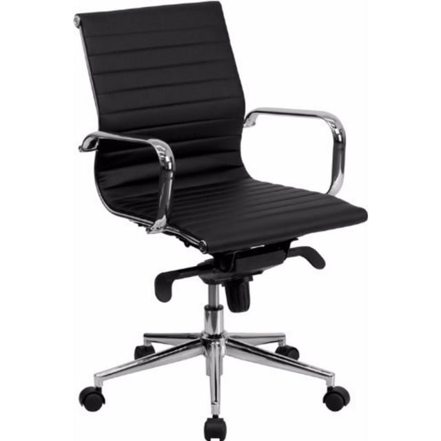 Ribbed Group Style Low Back Desk Chair