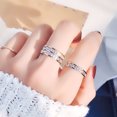 thumbnail image 3 of LYMAYTER Bague Mode pour Femmes - Style Couple, Géométrique, Empilable, 3 of 6