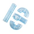 thumbnail image 4 of Hamster Tube Set Curved Pipe DIY Pet Cage Tunnel for Small Animals Mouse Rat Blue, 4 of 8