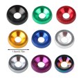 thumbnail image 4 of ruzhgo 10 Pieces/Set Car Modification Front Rear Bumper Washer Exterior Bolts M6 Screw Universal Automobile Black Purple, 4 of 6